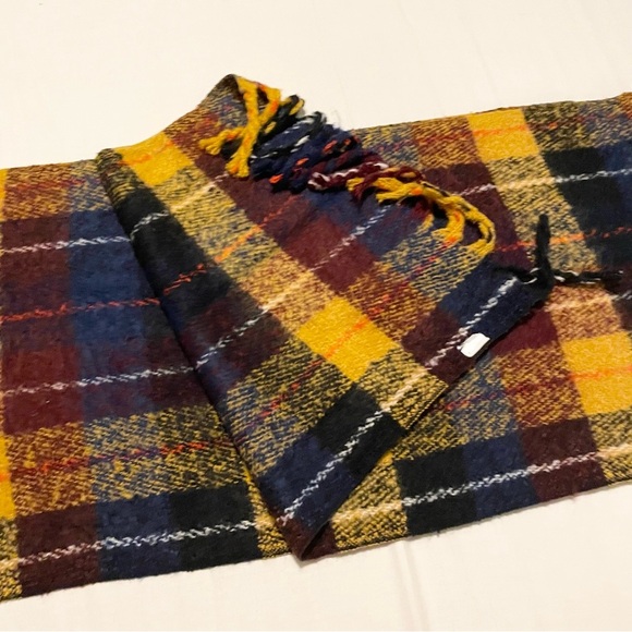 Plaid Fringe Scarf 78” x 19” - Picture 8 of 9